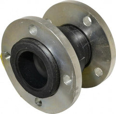 Unisource Mfg. - 3" Pipe, Neoprene Single Arch Pipe Expansion Joint - 6" Long, 3/8" Extension, 1/2" Compression, 225 Max psi, Flanged - USA Tool & Supply