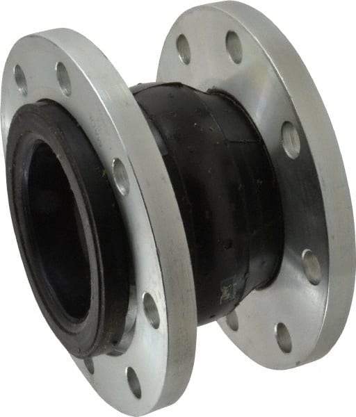 Unisource Mfg. - 4" Pipe, Neoprene Single Arch Pipe Expansion Joint - 6" Long, 1/2" Extension, 3/4" Compression, 225 Max psi, Flanged - USA Tool & Supply