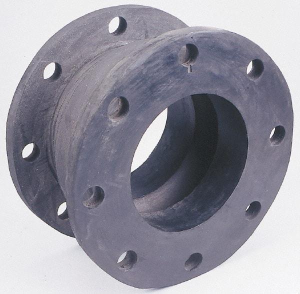 Unisource Mfg. - 2-1/2" Pipe, Chlorobutyl Wide Arch Pipe Expansion Joint - 6" Long, 3/4" Extension, 1-3/4" Compression, 225 Max psi, Flanged - USA Tool & Supply