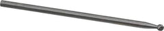Made in USA - 1/8" Cut Diam, 1/8" Shank Diam, Ball Head Double Cut Burr - Carbide, Radius End, 1/8" LOC, 1-1/2" OAL - USA Tool & Supply