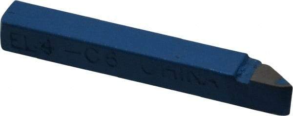 Interstate - 1/4 x 1/4" Shank, Offset Threading Single Point Tool Bit - EL-4, Grade C6 - Exact Industrial Supply