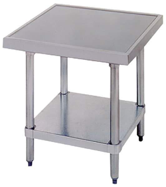 Eagle MHC - 24 Wide x 24" Deep x 24" High, Stainless Steel Machine Work Table - Flat Top, Adjustable Height Legs - USA Tool & Supply