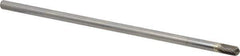 Atrax - 1/4" Cut Diam, 1/4" Shank Diam, Cylinder with Radius Head Single Cut Burr - Carbide, Radius End, 1/2" LOC, 6-1/2" OAL - USA Tool & Supply