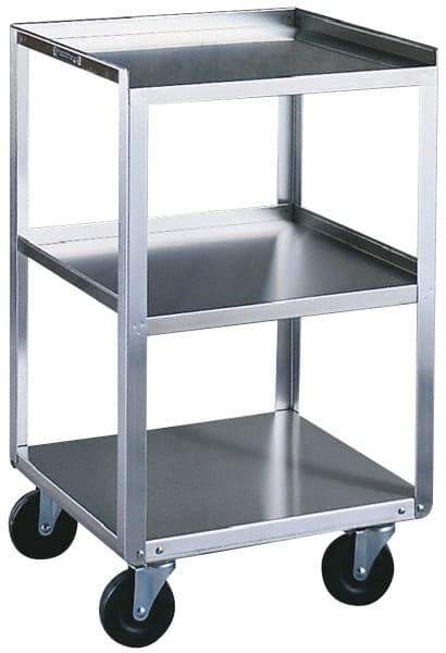 Made in USA - 17-1/8 Inches Wide x 33 Inches High x 18-3/4 Inches Deep Portable Mobile Equipment Stand - 500 Lbs. Load Capacity, 10-3/4 Inch Shelf Clearance - USA Tool & Supply