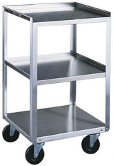 Made in USA - 16-3/4 Inches Wide x 33-1/8 Inches High x 18-3/4 Inches Deep Portable Mobile Equipment Stand - 300 Lbs. Load Capacity, 10-3/4 Inch Shelf Clearance - USA Tool & Supply