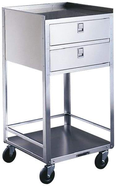 Made in USA - 16-3/4 Inches Wide x 37-1/4 Inches High x 18-3/4 Inches Deep Portable Mobile Equipment Stand - 300 Lbs. Load Capacity, 17-1/8 Inch Shelf Clearance - USA Tool & Supply