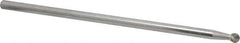 Atrax - 1/4" Cut Diam, 1/4" Shank Diam, Ball Head Single Cut Burr - Carbide, Radius End, 7/32" LOC, 6-7/32" OAL - USA Tool & Supply