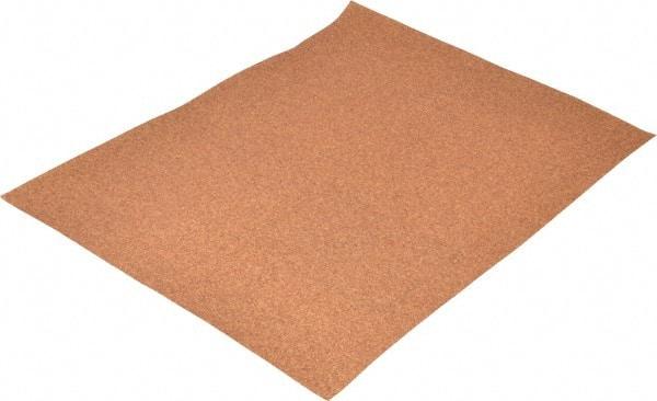 3M - 80 Grit, Garnet Sanding Sheet - 11" Long x 9" Wide, Medium Grade, D Weighted Paper Backing - USA Tool & Supply