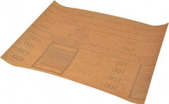3M - 100 Grit, Garnet Sanding Sheet - 11" Long x 9" Wide, Fine Grade, A Weighted Paper Backing - USA Tool & Supply