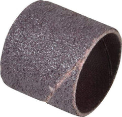 Made in USA - 50 Grit Aluminum Oxide Coated Spiral Band - 1" Diam x 1" Wide, Coarse Grade - USA Tool & Supply