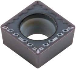 Kennametal - SCMT32.52 UF Grade KC5010 Carbide Turning Insert - TiAlN Finish, 90° Square, 3/8" Inscr Circle, 5/32" Thick, 1/32" Corner Radius - USA Tool & Supply