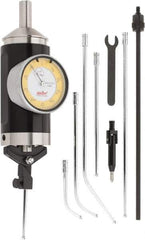 Value Collection - 10 Piece, Yellow Test Indicator Kit - 0.0002" Accuracy, 1/8" Ball Diam, 0.0005" Dial Graduation - USA Tool & Supply