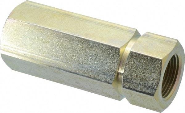 Parker - 1 Thread Steel Hydraulic Hose Check - 5,000 psi, 30 GPM - USA Tool & Supply
