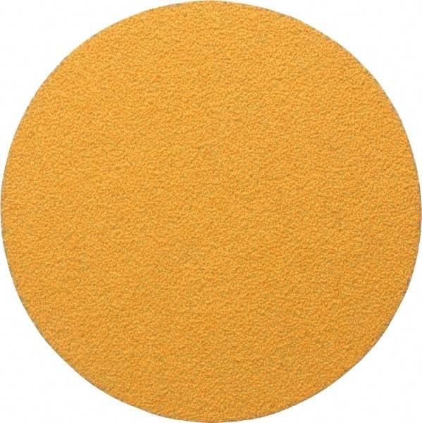 Made in USA - 5" Diam, 40 Grit, Aluminum Oxide Hook & Loop Disc - Coarse Grade, Coated, E Weight Paper Backing, - USA Tool & Supply