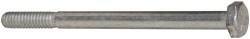 Made in USA - 1/4-20 UNC, 3-1/2" Length Under Head Hex Head Cap Screw - Partially Threaded, Grade 5 Steel, Zinc-Plated Finish, 7/16" Hex - USA Tool & Supply