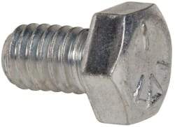 Value Collection - 5/16-18 UNC, 1/2" Length Under Head Hex Head Cap Screw - Fully Threaded, Grade 5 Steel, Zinc-Plated Finish, 1/2" Hex - USA Tool & Supply