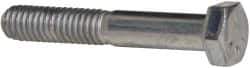 Made in USA - 5/16-18 UNC, 2" Length Under Head Hex Head Cap Screw - Partially Threaded, Grade 5 Steel, Zinc-Plated Finish, 1/2" Hex - USA Tool & Supply
