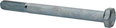 Made in USA - 5/16-18 UNC, 3-1/2" Length Under Head Hex Head Cap Screw - Partially Threaded, Grade 5 Steel, Zinc-Plated Finish, 1/2" Hex - USA Tool & Supply