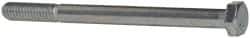 Made in USA - 5/16-18 UNC, 4" Length Under Head Hex Head Cap Screw - Partially Threaded, Grade 5 Steel, Zinc-Plated Finish, 1/2" Hex - USA Tool & Supply