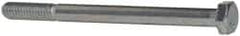 Made in USA - 5/16-18 UNC, 4" Length Under Head Hex Head Cap Screw - Partially Threaded, Grade 5 Steel, Zinc-Plated Finish, 1/2" Hex - USA Tool & Supply