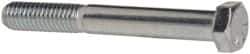 Made in USA - 3/8-16 UNC, 3" Length Under Head Hex Head Cap Screw - Partially Threaded, Grade 5 Steel, Zinc-Plated Finish, 9/16" Hex - USA Tool & Supply