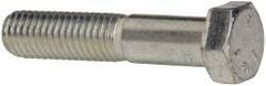 Made in USA - 1/2-13 UNC, 2-1/2" Length Under Head Hex Head Cap Screw - Partially Threaded, Grade 5 Steel, Zinc-Plated Finish, 3/4" Hex - USA Tool & Supply