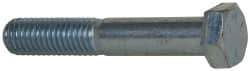Made in USA - 1/2-13 UNC, 3" Length Under Head Hex Head Cap Screw - Partially Threaded, Grade 5 Steel, Zinc-Plated Finish, 3/4" Hex - USA Tool & Supply