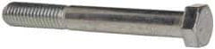 Value Collection - 1/2-13 UNC, 4" Length Under Head Hex Head Cap Screw - Partially Threaded, Grade 5 Steel, Zinc-Plated Finish, 3/4" Hex - USA Tool & Supply