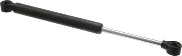 Value Collection - 0.32" Rod Diam, 0.75" Tube Diam, 20 Lb Capacity, Fixed Force Gas Spring - 11.9" Extended Length, 3.5" Stroke Length, Plastic Ball Socket, Black Nitride Piston - USA Tool & Supply