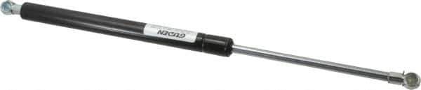 Value Collection - 0.32" Rod Diam, 0.75" Tube Diam, 60 Lb Capacity, Fixed Force Gas Spring - 15.25" Extended Length, 5" Stroke Length, Metal Socket, Black Nitride Piston - USA Tool & Supply