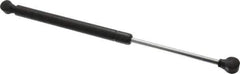 Value Collection - 0.32" Rod Diam, 0.75" Tube Diam, 90 Lb Capacity, Fixed Force Gas Spring - 15.25" Extended Length, 5" Stroke Length, Plastic Ball Socket, Black Nitride Piston - USA Tool & Supply