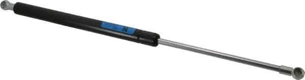 Value Collection - 0.32" Rod Diam, 0.75" Tube Diam, 60 Lb Capacity, Fixed Force Gas Spring - 17" Extended Length, 6" Stroke Length, Metal Socket, Black Nitride Piston - USA Tool & Supply