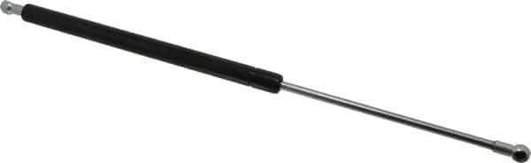Value Collection - 0.32" Rod Diam, 0.75" Tube Diam, 30 Lb Capacity, Fixed Force Gas Spring - 19.63" Extended Length, 7" Stroke Length, Metal Socket, Black Nitride Piston - USA Tool & Supply
