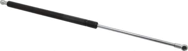 Value Collection - 0.32" Rod Diam, 0.75" Tube Diam, 60 Lb Capacity, Fixed Force Gas Spring - 19.63" Extended Length, 7" Stroke Length, Metal Socket, Black Nitride Piston - USA Tool & Supply