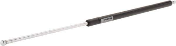 Value Collection - 0.39" Rod Diam, 0.87" Tube Diam, 100 Lb Capacity, Fixed Force Gas Spring - 27.8" Extended Length, 10" Stroke Length, Metal Socket, Black Nitride Piston - USA Tool & Supply