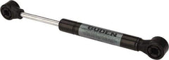 Value Collection - 0.24" Rod Diam, 0.59" Tube Diam, 20 Lb Capacity, Fixed Force Gas Spring - 7.5" Extended Length, 2" Stroke Length, Plastic Ball Socket, Black Nitride Piston - USA Tool & Supply