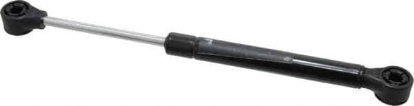 Value Collection - 0.24" Rod Diam, 0.59" Tube Diam, 40 Lb Capacity, Fixed Force Gas Spring - 9.6" Extended Length, 3.15" Stroke Length, Plastic Ball Socket, Black Nitride Piston - USA Tool & Supply