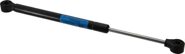 Value Collection - 0.24" Rod Diam, 0.59" Tube Diam, 60 Lb Capacity, Fixed Force Gas Spring - 12" Extended Length, 3.5" Stroke Length, Plastic Ball Socket, Black Nitride Piston - USA Tool & Supply