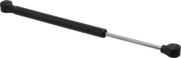 Value Collection - 0.24" Rod Diam, 0.59" Tube Diam, 80 Lb Capacity, Fixed Force Gas Spring - 12" Extended Length, 3.5" Stroke Length, Plastic Ball Socket, Black Nitride Piston - USA Tool & Supply