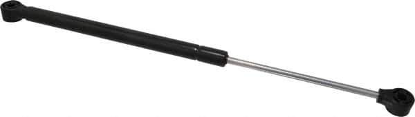 Value Collection - 0.24" Rod Diam, 0.59" Tube Diam, 20 Lb Capacity, Fixed Force Gas Spring - 14.5" Extended Length, 5" Stroke Length, Plastic Ball Socket, Black Nitride Piston - USA Tool & Supply