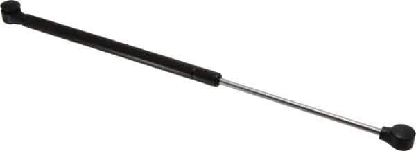 Value Collection - 0.24" Rod Diam, 0.59" Tube Diam, 60 Lb Capacity, Fixed Force Gas Spring - 17.19" Extended Length, 6.18" Stroke Length, Plastic Ball Socket, Black Nitride Piston - USA Tool & Supply