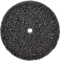 3M - 6" Very Coarse Grade Silicon Carbide Deburring Disc - 1/2" Center Hole, Arbor Connection, Black, 4,000 Max RPM - USA Tool & Supply