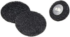 3M - 6" Medium Grade Deburring Disc - 1/4" Center Hole, Arbor Connection, Tan, 4,000 Max RPM - USA Tool & Supply