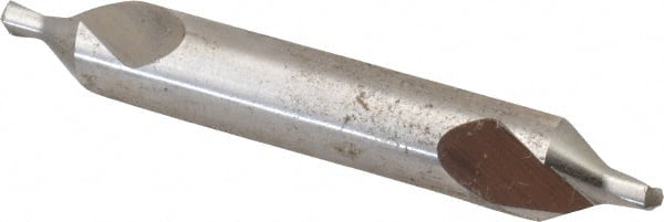 Magafor - #4 Plain Cut 60° Incl Angle High Speed Steel Combo Drill & Countersink - USA Tool & Supply