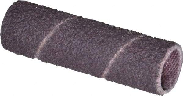 Made in USA - 50 Grit Aluminum Oxide Coated Spiral Band - 1/2" Diam x 2" Wide, Coarse Grade - USA Tool & Supply