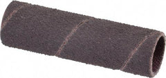Made in USA - 80 Grit Aluminum Oxide Coated Spiral Band - 1/2" Diam x 2" Wide, Medium Grade - USA Tool & Supply