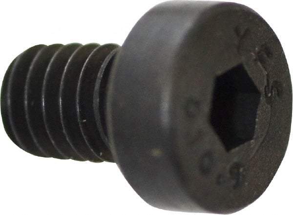 Value Collection - M4x0.70 Metric Coarse Hex Socket Drive, Low Socket Cap Screw - Grade 10.9 Alloy Steel, Black Oxide Finish, Fully Threaded, 6mm Length Under Head - USA Tool & Supply