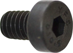 Value Collection - M4x0.70 Metric Coarse Hex Socket Drive, Low Socket Cap Screw - Grade 10.9 Alloy Steel, Black Oxide Finish, Fully Threaded, 6mm Length Under Head - USA Tool & Supply