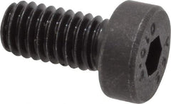 Value Collection - M4x0.70 Metric Coarse Hex Socket Drive, Low Socket Cap Screw - Grade 10.9 Alloy Steel, Black Oxide Finish, Fully Threaded, 8mm Length Under Head - USA Tool & Supply