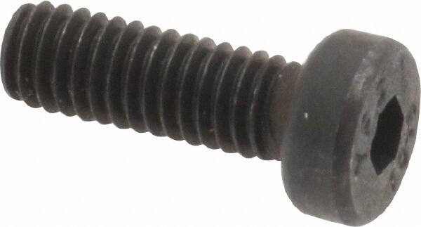 Value Collection - M4x0.70 Metric Coarse Hex Socket Drive, Low Socket Cap Screw - Grade 10.9 Alloy Steel, Black Oxide Finish, Fully Threaded, 12mm Length Under Head - USA Tool & Supply